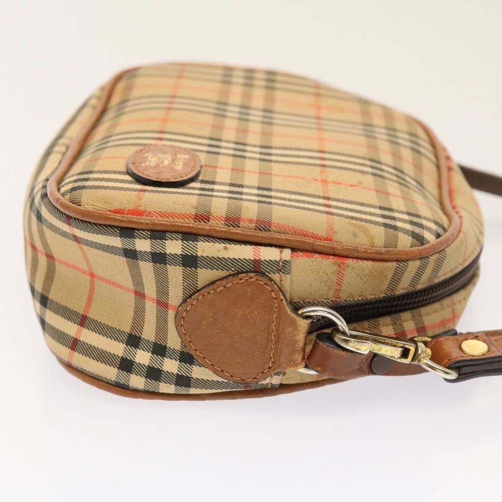 BURBERRYSs Nova Check Shoulder Bag Nylon Beige Auth ti1214 - Picture 4 of 13